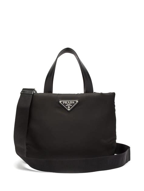 prada tote bag leather|Prada nylon tote bag small.